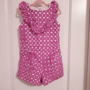 Janie and Jack Pink romper - size 6